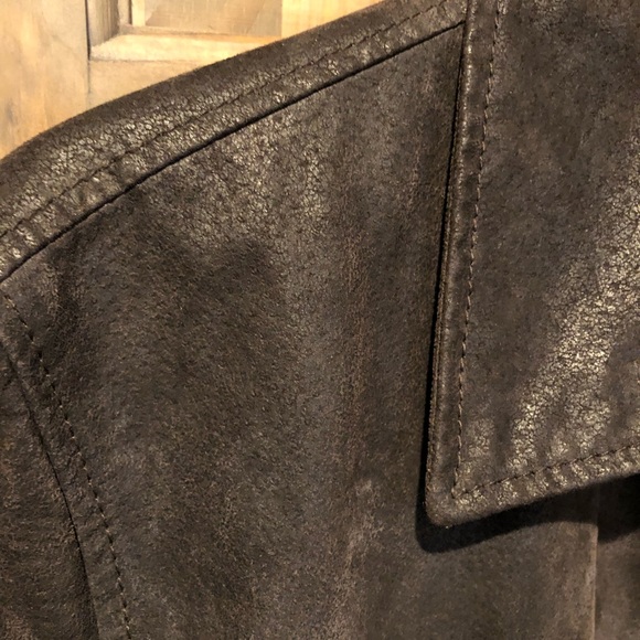 JoS A BANK … mens leather coat NWOT - Picture 14 of 16